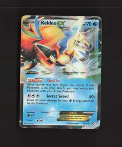 Keldeo EX 45/113 Legendary Treasures Ultra Rare Holo Pokemon Card DMG - Image 1