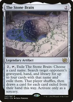 The Stone Brain - The Brothers' War | MTG Card - Image 1