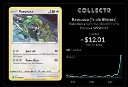 RAYQUAZA SWSH029 HOLO PROMO SWORD & SHIELD PROMO POKEMON - Image 3
