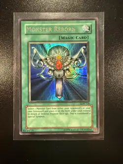 Yugioh Monster Reborn LOB-118 Ultra Rare LP - Image 1