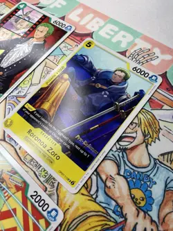 One Piece Stamped Roronoa Zoro OP02-043 OP07-113 OP07-034 PRE-RELEASE Event - Image 2