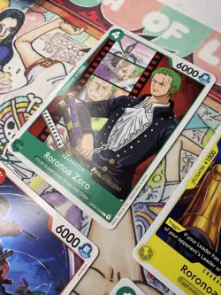One Piece Stamped Roronoa Zoro OP02-043 OP07-113 OP07-034 PRE-RELEASE Event - Image 3