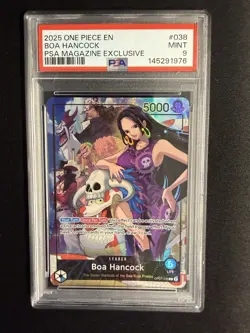 2025 ONE PIECE PROMOS PSA MAGAZINE EXCLUSIVE #038 BOA HANCOCK PSA 9 - Image 1