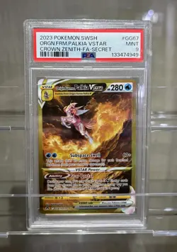 Origin Forme Palkia VSTAR GG67/GG70 Crown Zenith PSA 9 MINT Pokemon TCG Card - Image 1