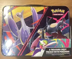 Pokemon TCG: Fall 2025 Collectors Treasure Chest Lunch Box Tin SEALED - Image 1