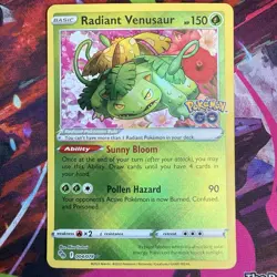 Radiant Venusaur - Pokemon Go - 004/078 - Holo - Radiant Rare - NM - Listing 1 - Image 1