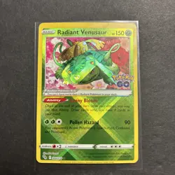 Pokemon GO Radiant Venusaur 004/078 Holo Misscut - Image 1
