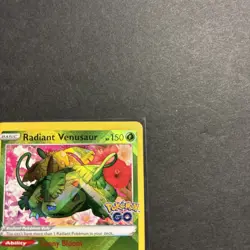 Pokemon GO Radiant Venusaur 004/078 Holo Misscut - Image 2
