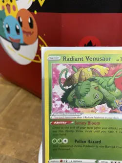 Radiant Venusaur 004/078 Pokemon GO Holo Rare NM Pokemon Card - Image 3