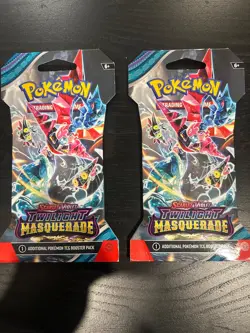 Set Of 2 Pokemon Scarlet & Violet Twilight Masquerade Sleeved Booster Packs - Image 1