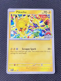 Pikachu SVP 225 World Championship 2025 Scarlet & Violet Promo Pokemon Card NM - Image 1