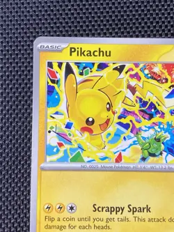 Pikachu SVP 225 World Championship 2025 Scarlet & Violet Promo Pokemon Card NM - Image 2