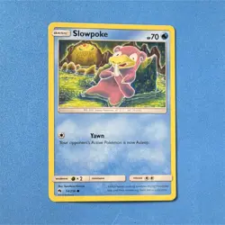 Pokemon Slowpoke 54/214 SM-Lost Thunder Common Regular Basic 2018 70HP Card - Image 1