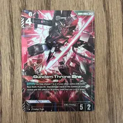 GUNDAM CARD GAME GD04-036 R+ GUNDAM THRONE EINS - HOLO FOIL - PHANTOM ARIA - Image 1