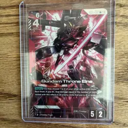 GUNDAM CARD GAME GD04-036 R+ GUNDAM THRONE EINS - HOLO FOIL - PHANTOM ARIA - Image 4