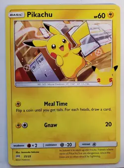 Pikachu McDonalds Pokemon Promo Card, #25/25 (Non-Holo 25th Anniversary) - Image 1