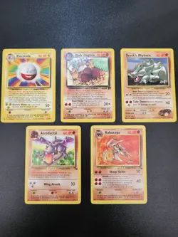 POKEMON CARD JOB LOT - RARES - BASE SET - TEAM ROCKET - FOSSIL - GYM HERORS - Image 1