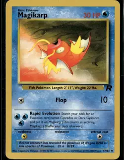 Magikarp Uncommon Team Rocket 47/82 Water Unlimited Pokemon Card - Image 1