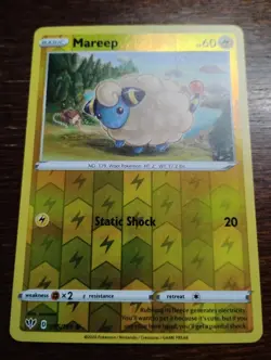Pokemon Mareep 55/189 Darkness Ablaze Reverse Holo pokemon card - Image 1