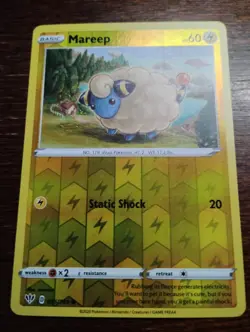 Pokemon Mareep 55/189 Darkness Ablaze Reverse Holo pokemon card - Image 3