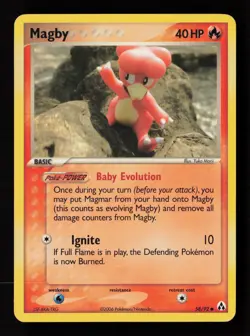 Magby 58/92 Legend Maker Pokemon Card -B4 - Image 1