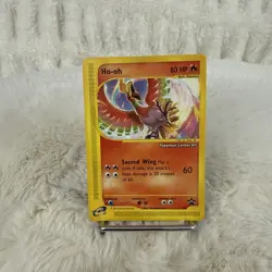 Ho-Oh # 52 WOTC Black Star PROMO "Pokemon Center NY" Stamped Card E- Reader NM - Image 1