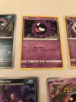 Lot Of 7 Gastly Haunter Pokemon Cards - Image 3