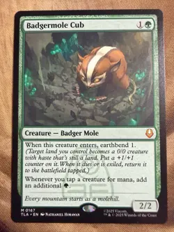 Badgermole Cub 0167 Mythic Rare Regular NM MTG Card Avatar: The Last Airbender - Image 1