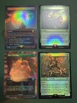 MTG Magic Lord of the Rings Tales of Middle-Earth Promo Cards Set of 4 FOIL - Image 1