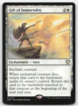 Gift of Immortality 147 SOC Commander: Secrets of Strixhaven Magic MTG NM - Image 1