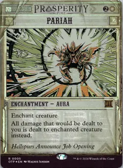 Pariah 5 Outlaws of Thunder Junction: Breaking News Magic: The Gathering Foil LP - Image 1