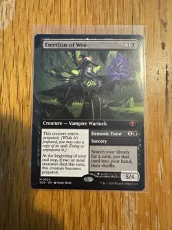 MTG Emeritus of Woe. Extended Art. Secrets of Strixhaven - Image 1