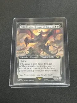 Witch-king, Bringer of Ruin Extended Art MTG The Lord Of The Rings Unplayed NM - Image 3