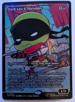 Dark Leo & Shredder (Showcase) Teenage Mutant Ninja Turtles Foil LP - Image 1