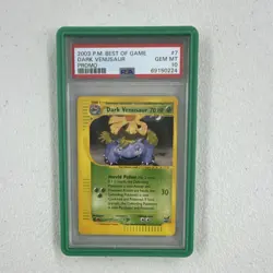Pokemon TCG 2003 Dark Venusaur 7/9 Best of Game Regular Promo English PSA 10 - Image 1