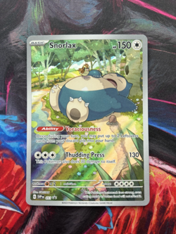 Pokemon Snorlax 051 SVP Scarlet & Violet 151 Promo Holo 150 HP English Card - Image 1