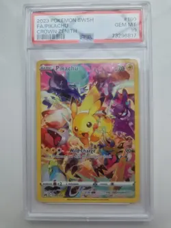 Pokemon Pikachu Holo Full Art Secret Rare Card 160/159 Crown Zenith PSA 10 - Image 1
