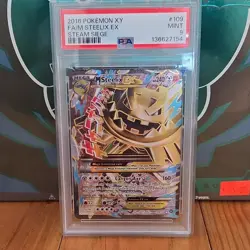 Pokemon M Steelix EX Full Art Ultra Rare Holo 109/114 XY Steam Siege PSA 9 - Image 1
