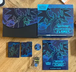 Pokemon TCG Phantasmal Flames ETB Elite Trainer Box (Empty) + Accessories - Image 1