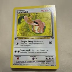 1ST EDITION 1999 Lickitung Pokemon Jungle #38 - Image 1