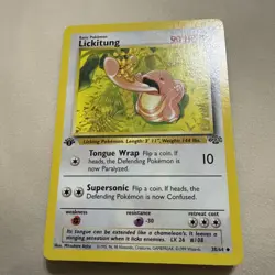 1ST EDITION 1999 Lickitung Pokemon Jungle #38 - Image 3