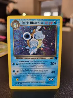 Pokemon TCG Dark Blastoise Holo Card 3/82 Team Rocket Series - Image 1