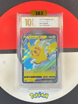 Pokemon Card PikachuV S8a 020/028 RR 25th Anniversary Collection Japanes Grade10 - Image 1