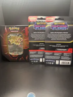 Pokemon TCG Team Rocket Tin with 5 Booster Packs & 2 Sealed Checklane Blisters - Image 2
