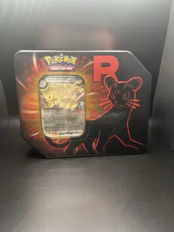 Pokemon TCG Team Rocket Tin with 5 Booster Packs & 2 Sealed Checklane Blisters - Image 3