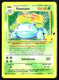 2021 Celebrations Venusaur #15 Holo Pokemon Card - Image 1