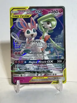 Pokemon Gardevoir & Sylveon GX Tag Team #130/214 Sun & Moon Unbroken Bonds NM! - Image 1