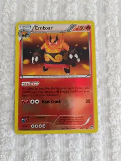EMBOAR 20/114 REVERSE HOLO POKEMON BLACK & WHITE BASE SET - Image 1