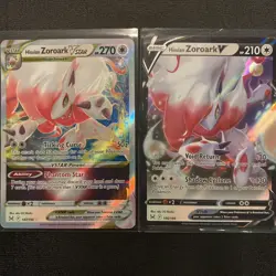 Pokemon Lost Origin, Hisuian Zoroark VStar & V, NM/M, Holo Rares - Image 1