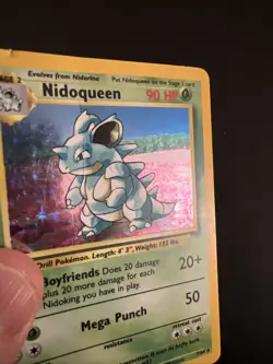 Pokemon Nidoqueen Base Set 2 Holo Rare 7/64 Wizards of the Coast HP/DMG - Image 2